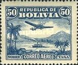 Aircraft over Lake Titicaca
