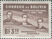 G.Villarroel, V.Paz Estenssoro and H.Siles Zuazo