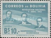 G. Villarroel, V. Paz Estenssoro and H. Siles Zuazo