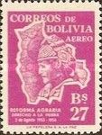 Highlander inside Map of Bolivia
