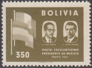 Presidents H.Siles Zuazo and A.Lopez Mateos