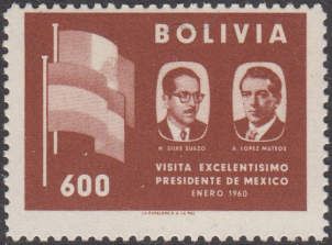 Presidents H.Siles Zuazo and A.Lopez Mateos