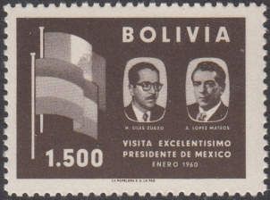 Presidents H.Siles Zuazo and A.Lopez Mateos