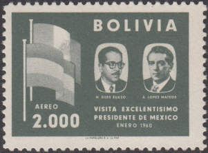 Presidents H.Siles Zuazo and A.Lopez Mateos
