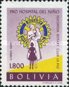 Rotary Emblem and nurse with children