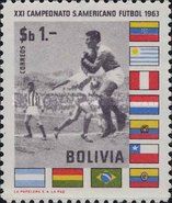 Players in action, Flags of participating Nations