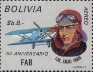 Ltn. Col. Rafael Pabón, Airplane