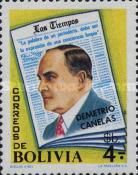 Demetrio Canelas, title page of the newspaper "Los Tiempos"