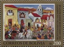 Bolívar entering in La Paz