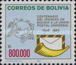 Badge, letter, post horn