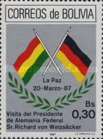 National Flag of Bolivia and the Federal Republic of Germany