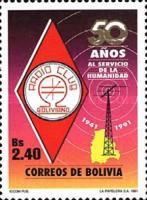 Badge, transmission tower, Map of Bolivia