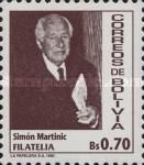 Simón Martinic, President of the Stamp Collectors Club of Co