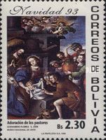 Adoration Of Bergers of Leonardo Flores