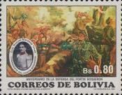 Gathering of soldiers and portrait Colonel Manuel Marzana O…