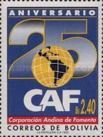 Logo with world map with South America