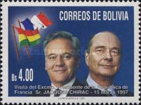 Presidents Jacques Chirac and G. Sanchez de Lozada