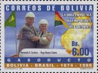 Presidents of Bolivia and Brasil and Flame