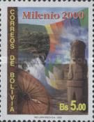 Waterfall, Wiphala and Pre-Columbian Statue