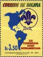 Map of America and Emblem