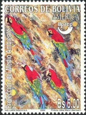 Red-and-green Macaw (Ara chloropterus)