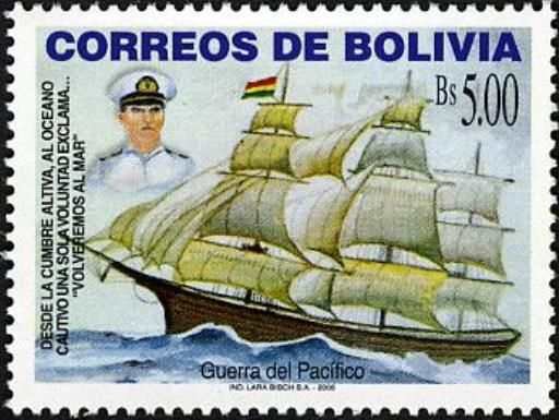 Officer and Frigate during the Pacific War (1879-1883)