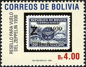 Zeppelin Stamp of 1930 (MI 186)