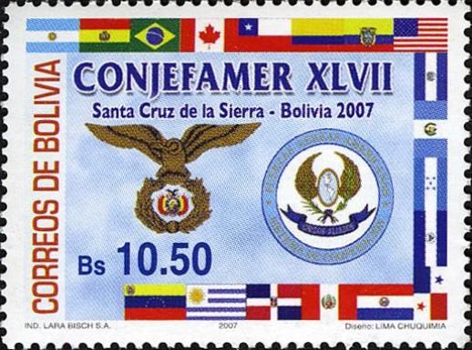 Bolivian Air Force and Conference Emblem,