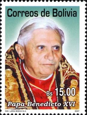 Pope Benedict XVI in colored Vestments