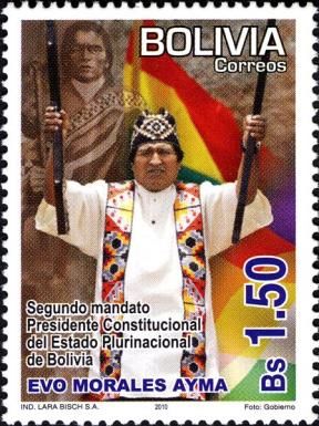 President Evo Morales with Poles