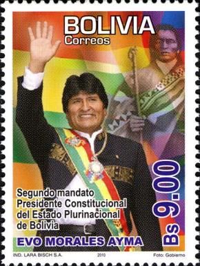 President Evo Morales Ayma waving