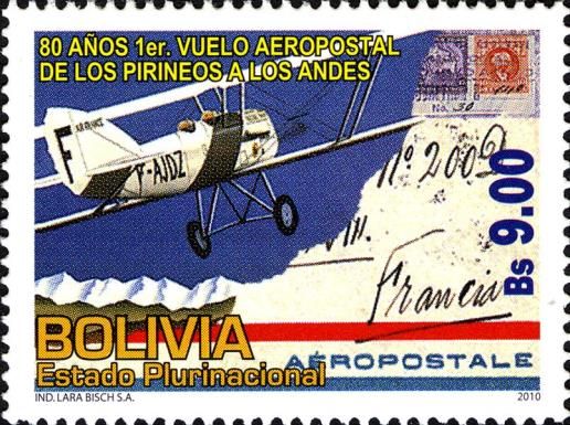 Aircraft and letter to France