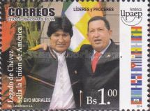 Presidents Evo Morales and Hugo Chávez (1954-2013)