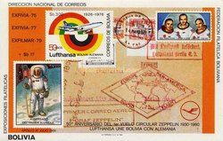 Zeppelin South America flight; Moon landing