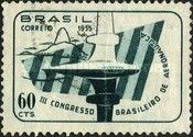 III Brazilian Congress of Aeronautics Plane. Filigree "Q."
