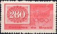 280r. Stamp of 1861 and Map of France
