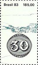 140 year "Olhos-de-boi" Stamp