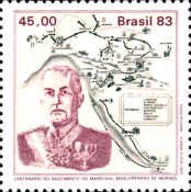 General Mascarenhas de Moraes, Map of the Brazilian WW II