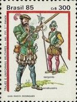 Arquebusier and Sergeant (Late 16th cent)