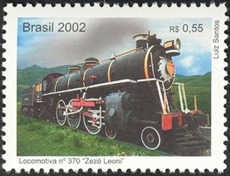 Steam Locomotives in Brazil - Locomotive N. 370