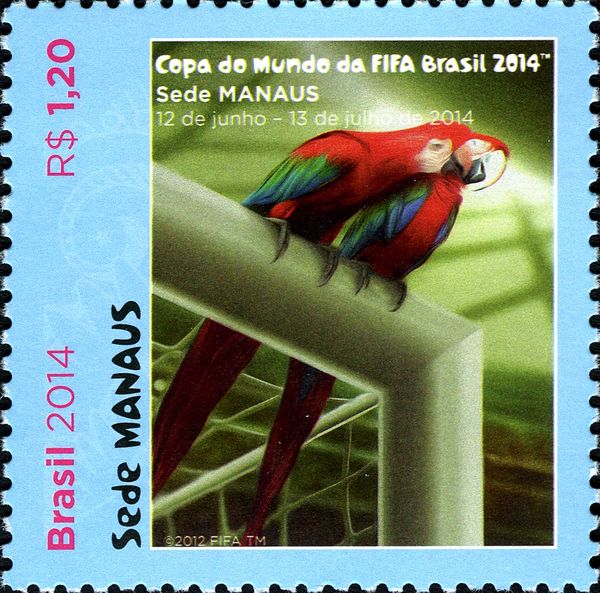 Manaus, Red-and-Green Macaw (Ara chloropterus)