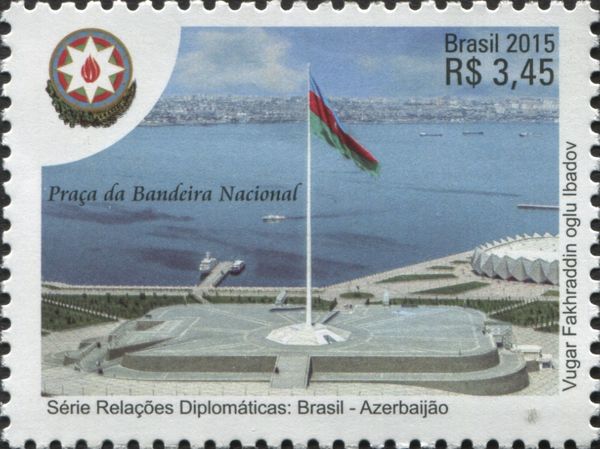 Azerbajian national flag