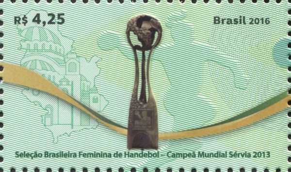 Trophy, band in national colors, outline map of Serbia