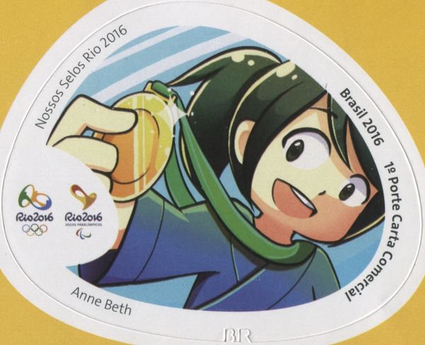 Athlete with medal (Anne Beth)