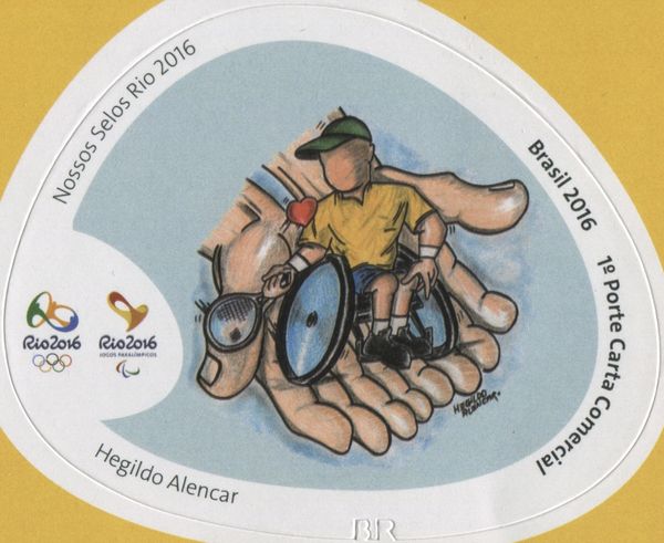 Paralympic tennis player in hand (Hegildo Alencar)