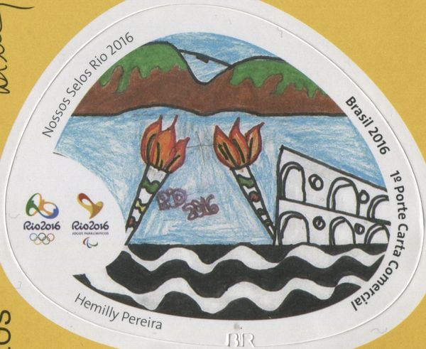 Olympic torch in tourist spots (Hemilly Pereira)