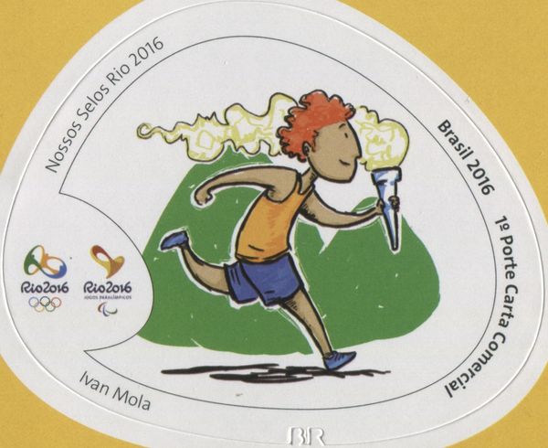 Leading Olympic torch (Ivan Mola)