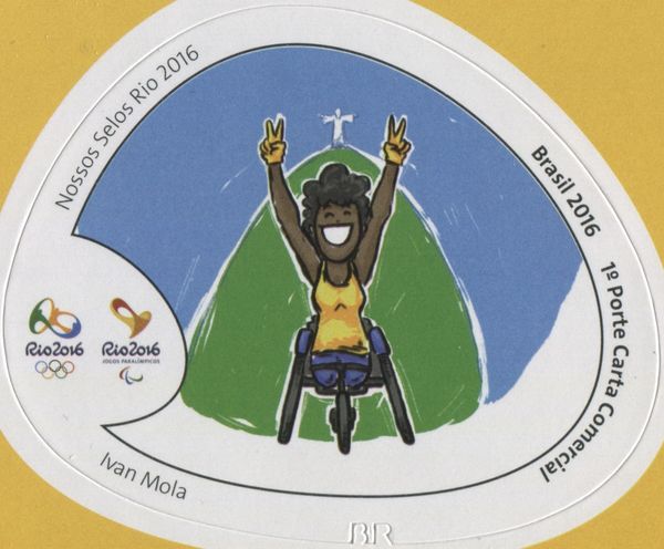 Paralympic athlete in Corcovado (Ivan Mola)
