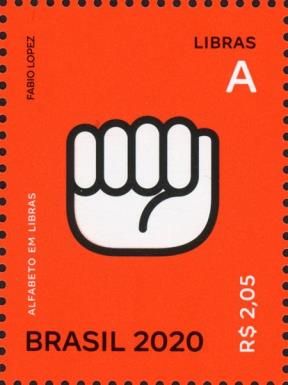 Letter A in Brazilian Sign Language