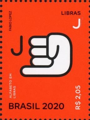 Letter J in Brazilian Sign Language